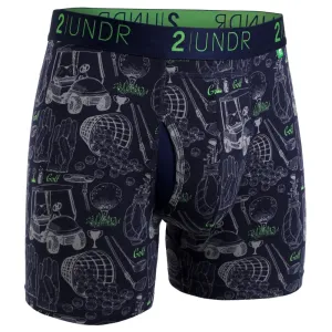 '2UNDR' Men's Swing Shift 6" Boxer Brief - Range Time Navy