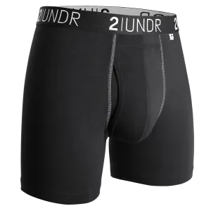2UNDR Swing Shift 6" Boxer Brief 2U01BB.002 Black/Grey