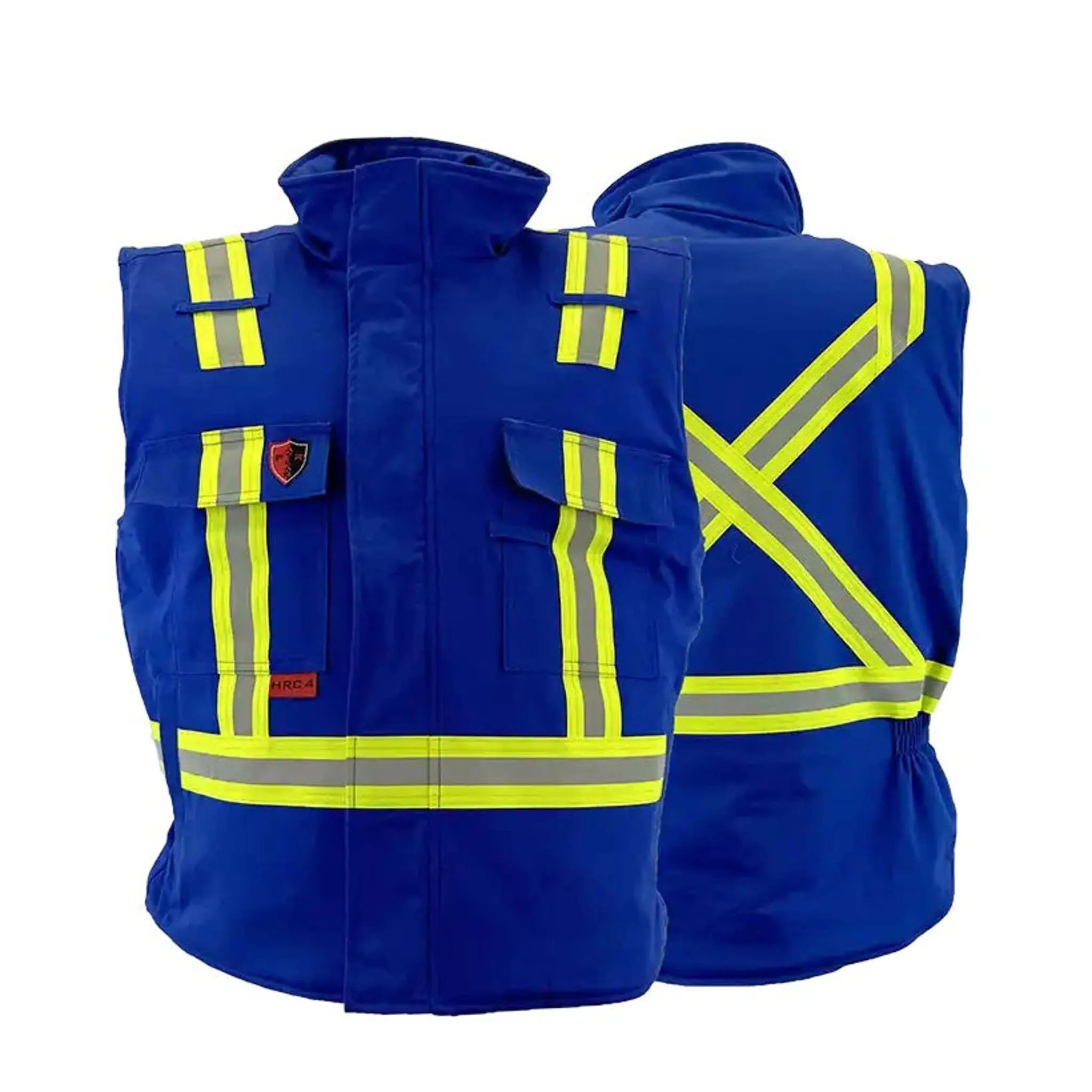 Atlas Guardian 2194 Flame Resistant Insulated Bomber Vest | UL Certified Fabrics, FR Modacrylic Lining, High Vis - Comfort & Durability | Sizes XS-7XL