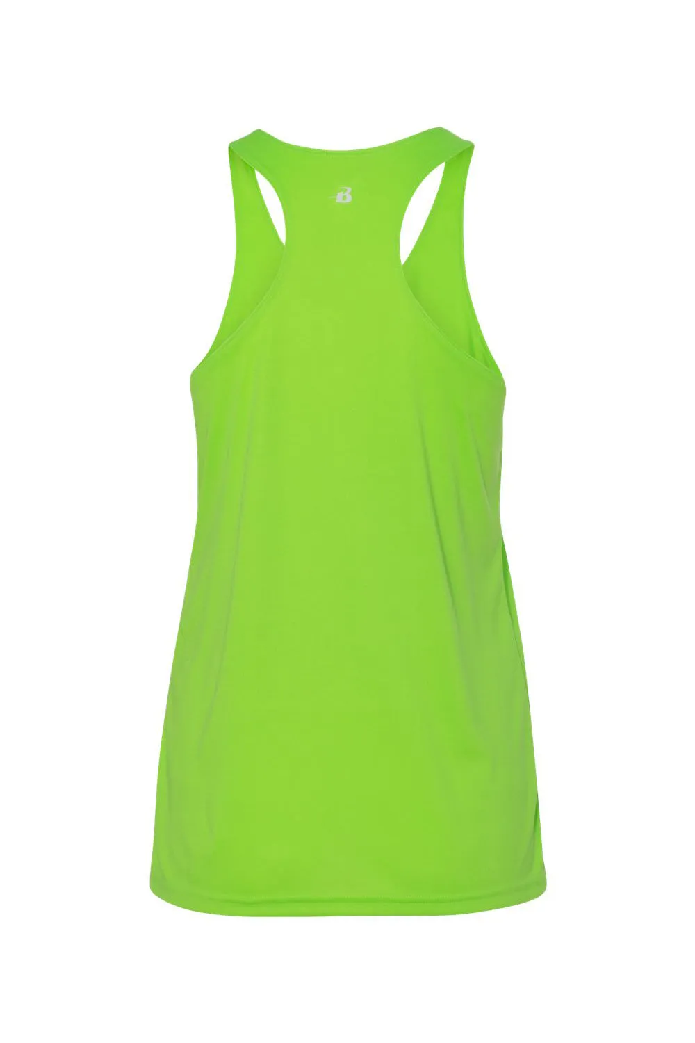 Badger Womens B-Core Moisture Wicking Racerback Tank Top - Lime Green