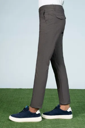 CROSS POCKET TEXTURED PANT CHARCOAL