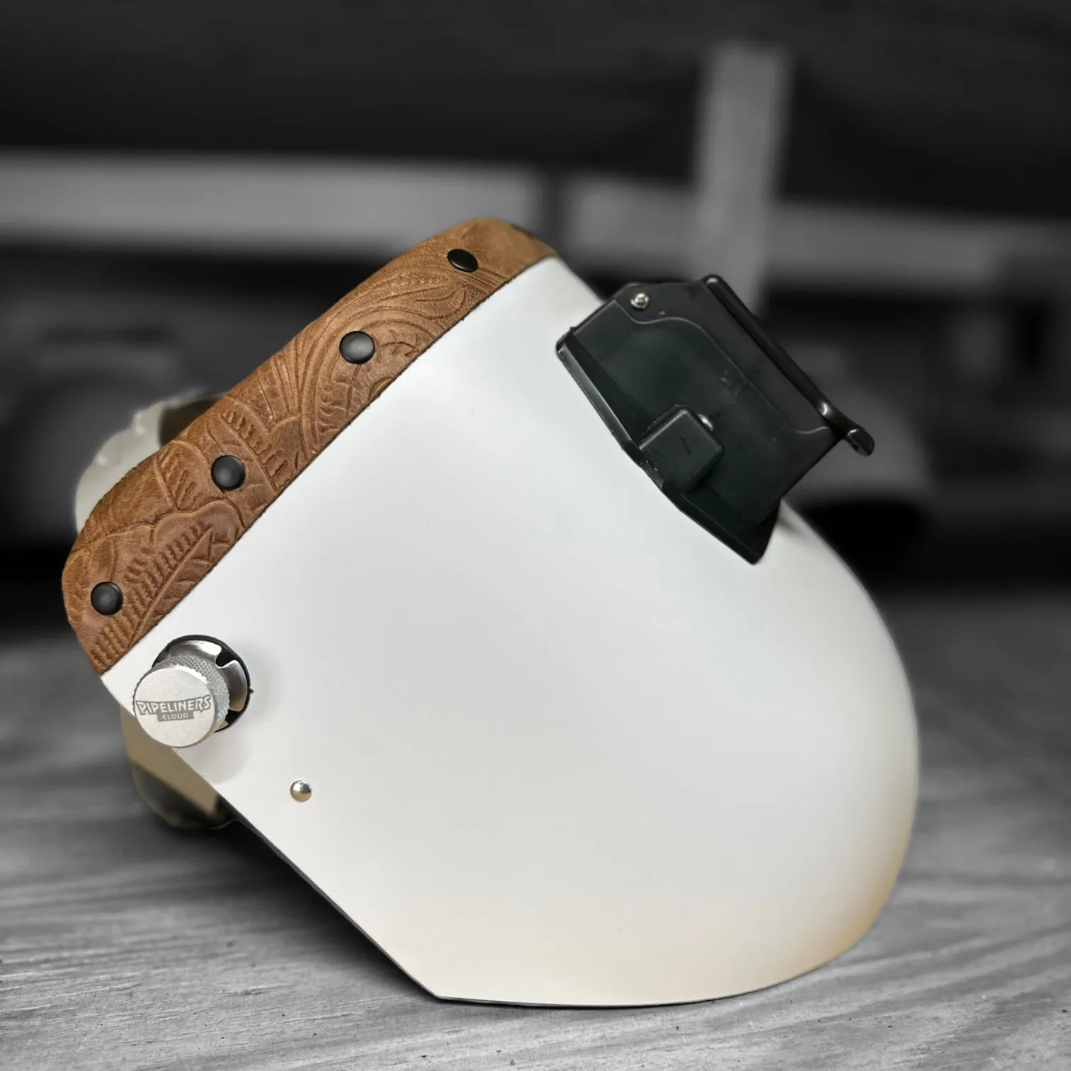 Finer Pipeliner Leather Welding Hood Chopped Top
