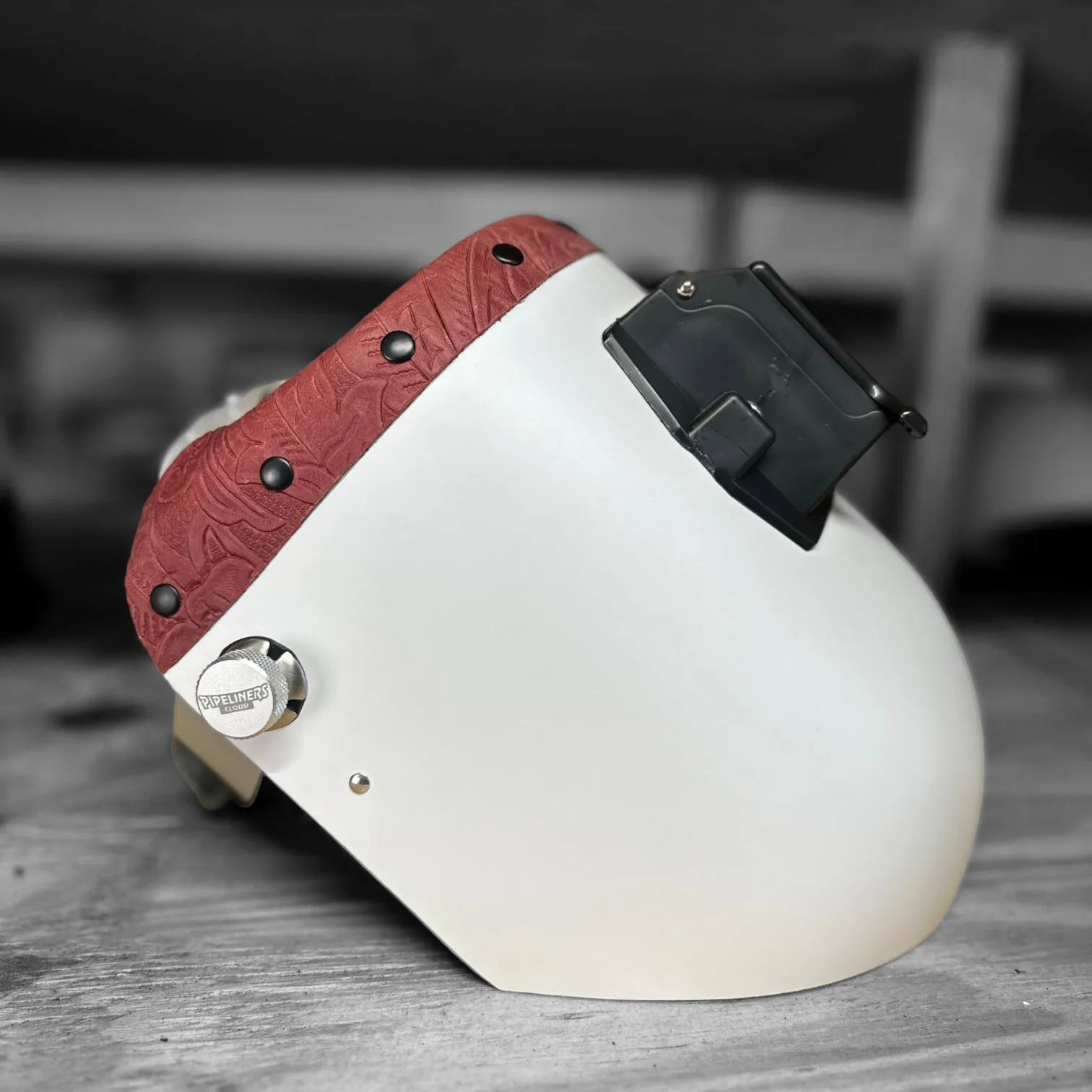 Finer Pipeliner Leather Welding Hood Chopped Top