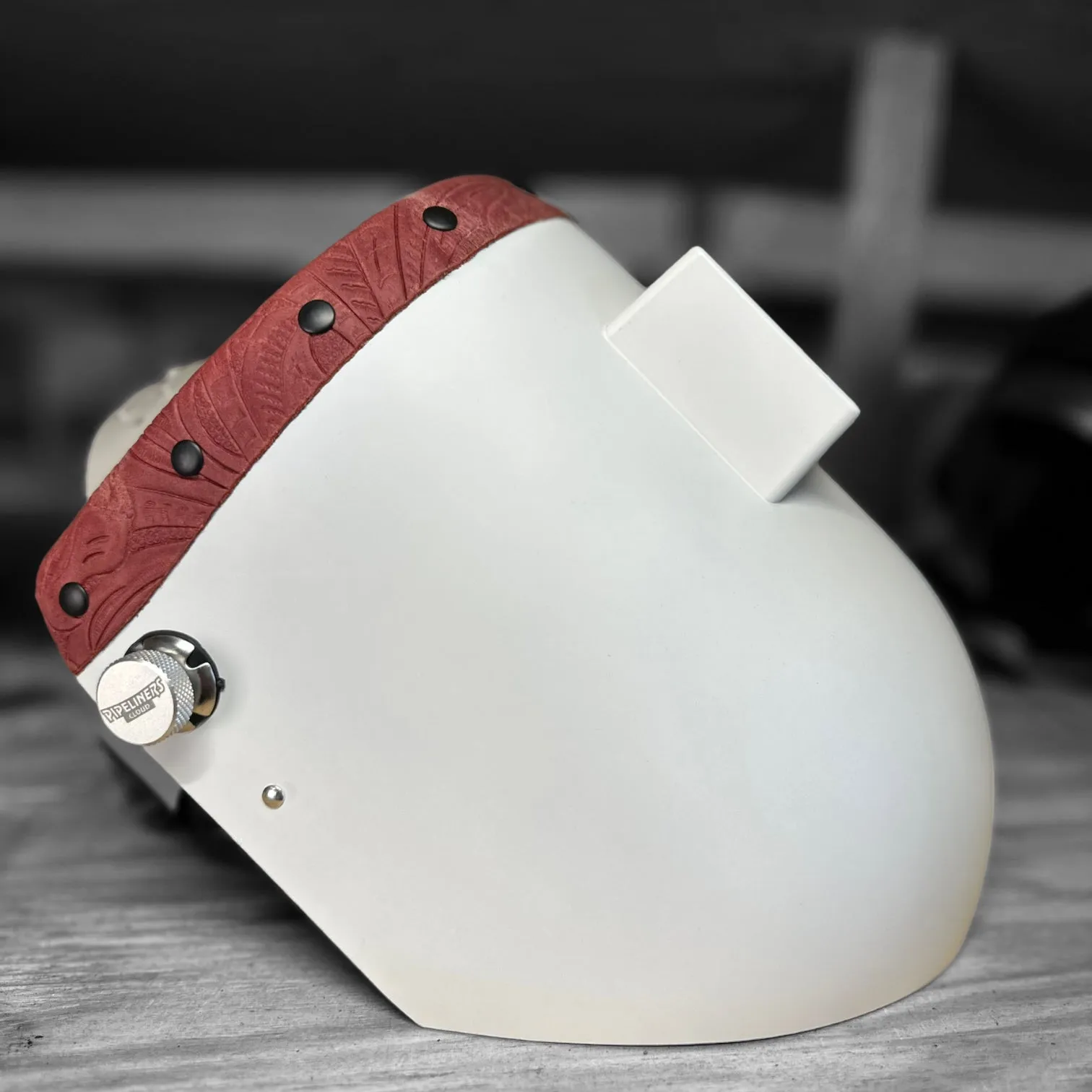 Finer Pipeliner Leather Welding Hood Chopped Top