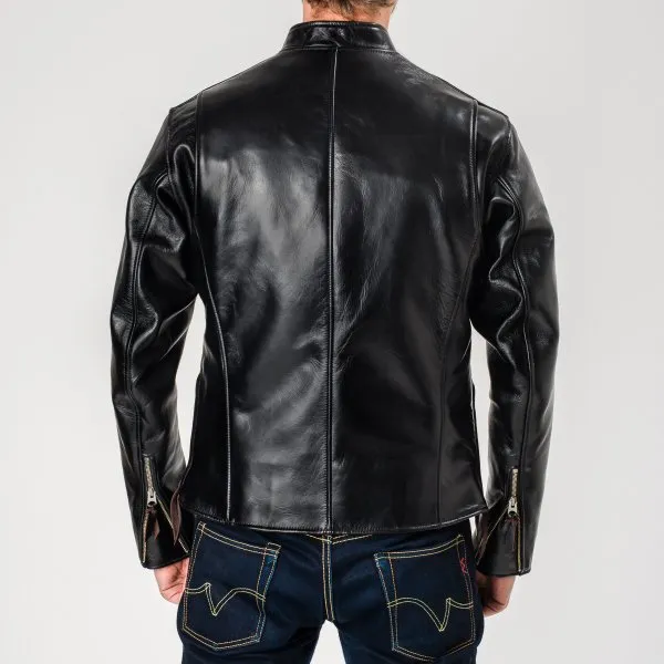 Iron Heart IHJ-35 Black Japanese Horsehide Rider’s Jacket