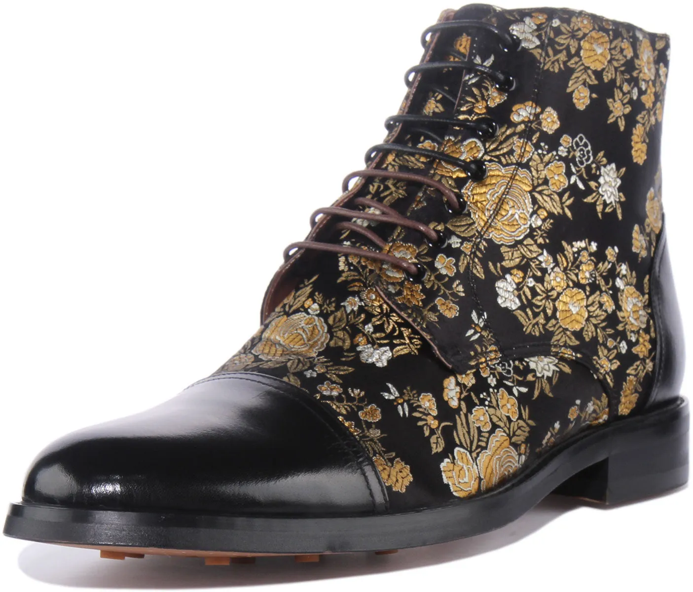 Justinreess England Adam Floral In Black For Men