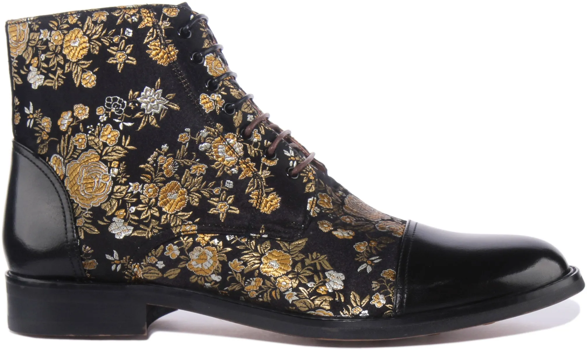 Justinreess England Adam Floral In Black For Men