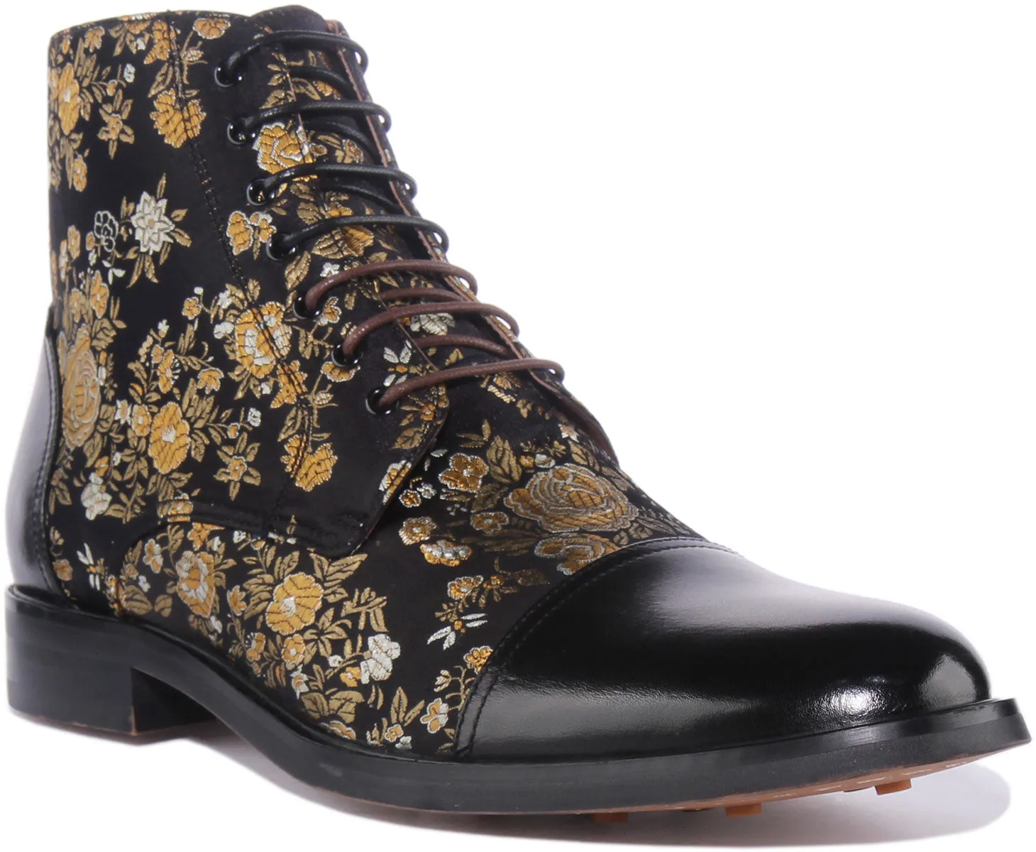 Justinreess England Adam Floral In Black For Men