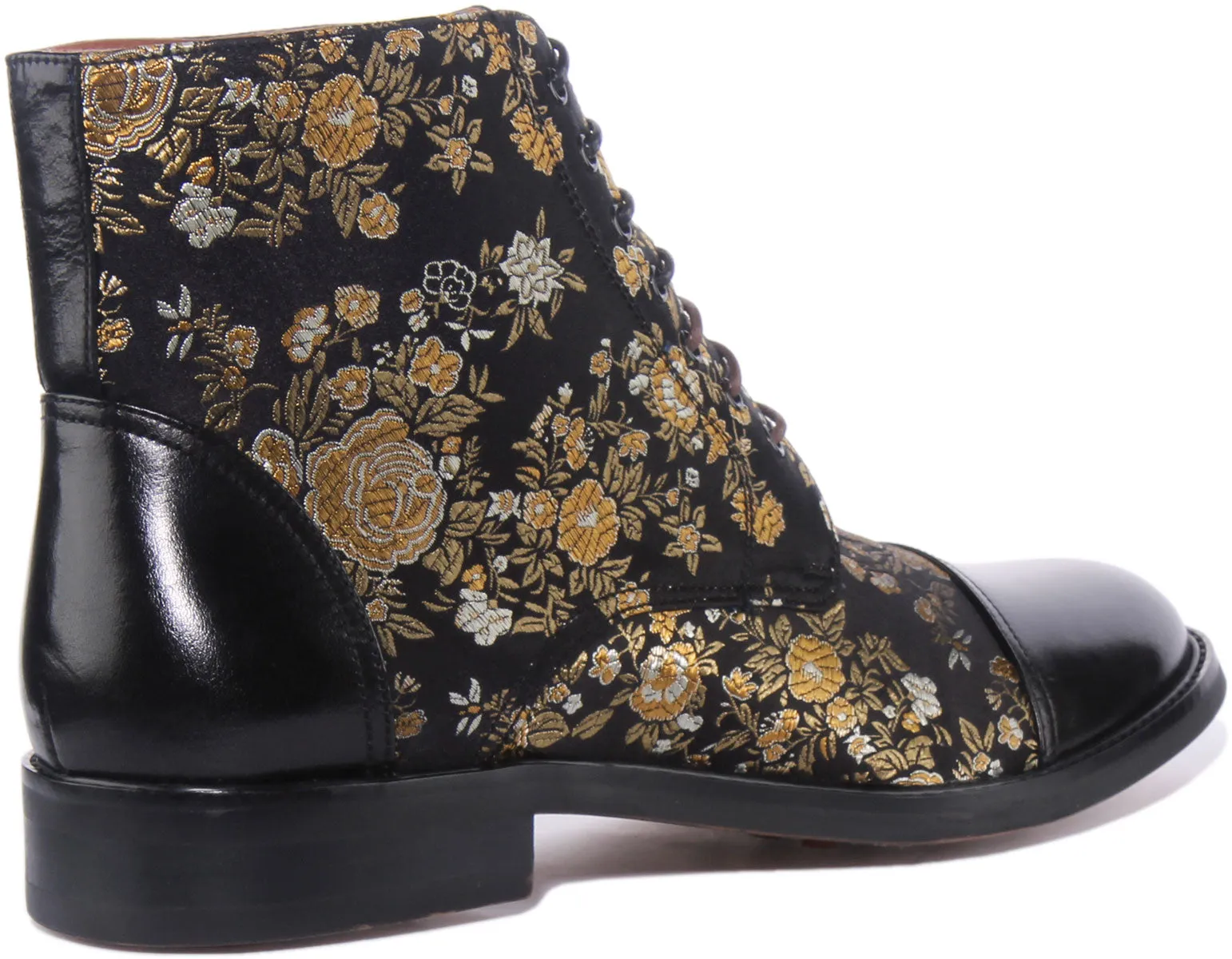 Justinreess England Adam Floral In Black For Men