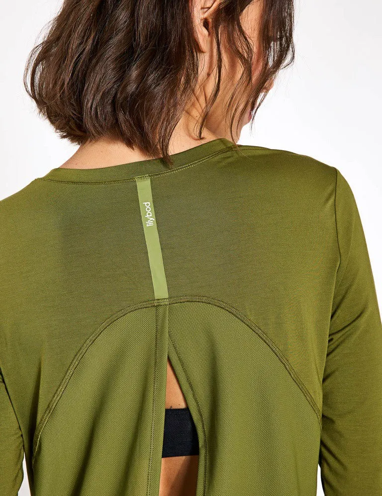 Kendall Long Sleeve Top - Army Green