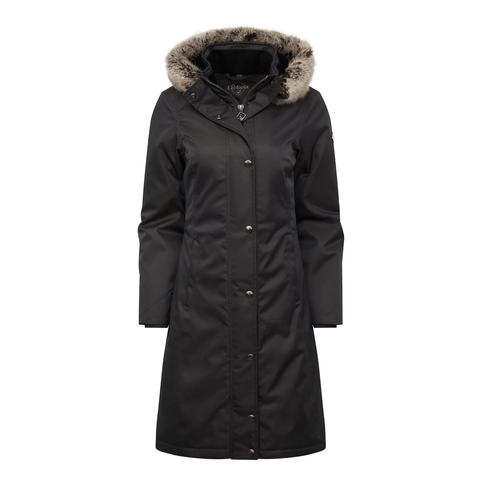 Lemieux Ladies Waterproof Long Riding Coat - Grey