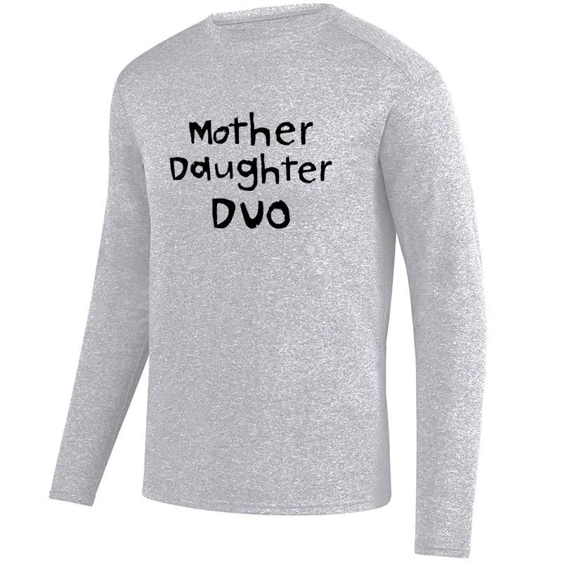 Men's HeatherSoft Tech Long Sleeve Crew - "Mother Daughter Duo"