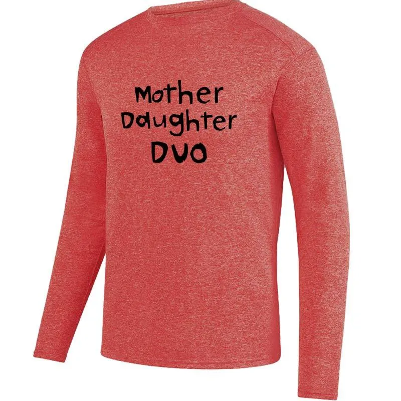 Men's HeatherSoft Tech Long Sleeve Crew - "Mother Daughter Duo"