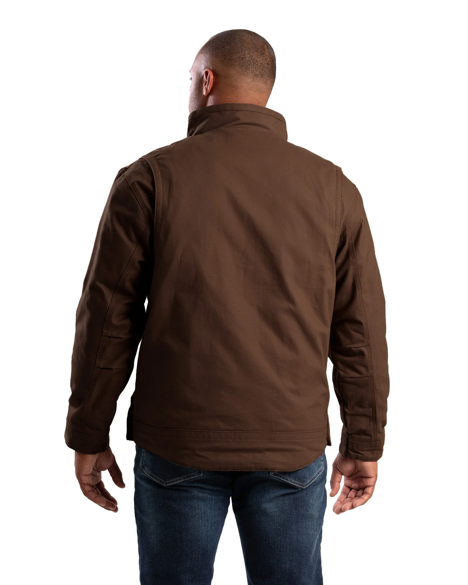 Men's Washed Duck Flannel-Lined Work Jacket
