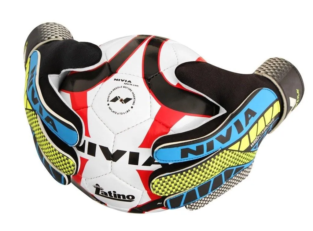 Nivia Carbonite Web Football Goalkeeper Gloves