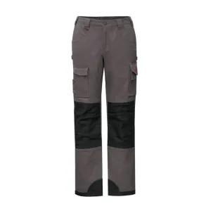P&F Women's Stretch Duck Knee Pad Work Pants PF877 - Grey