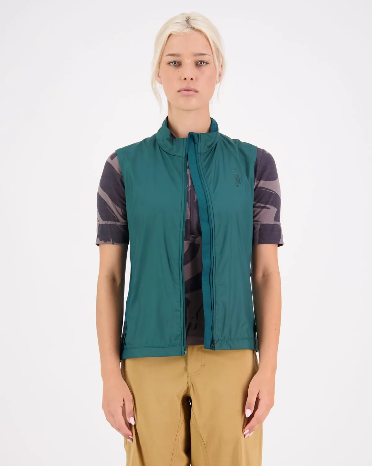 Redwood Merino Wind Vest - Evergreen