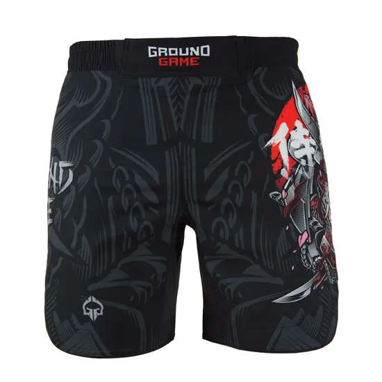 Short BJJ / MMA GROUND GAME Samurai 2.0 -  Negru - Barbati