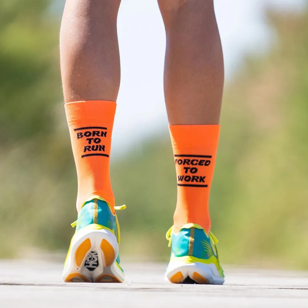 Sporcks - Running Sock - Born To Run Orange
