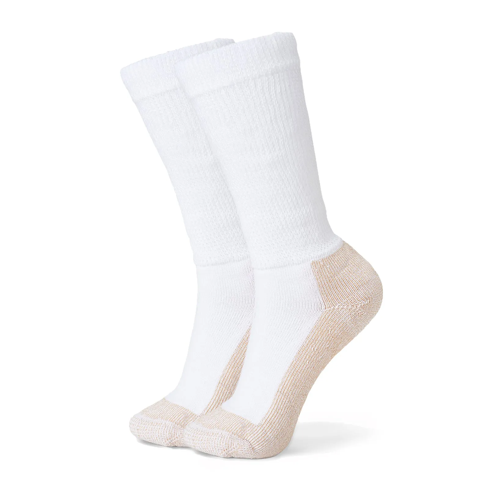 Stride Lite Copper Crew Sock (Unisex) - White