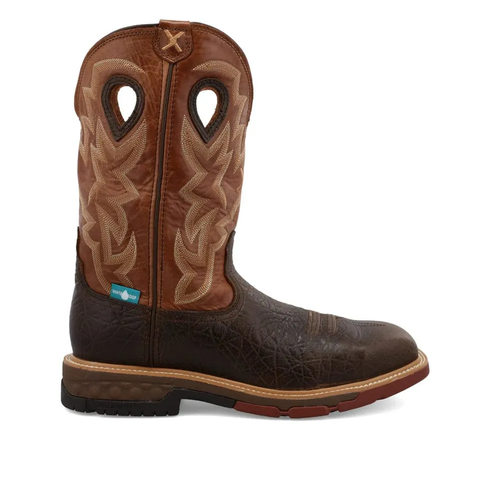Twisted X Men's Smokey Chocolate & Spice Western Work Boot MXBAW02