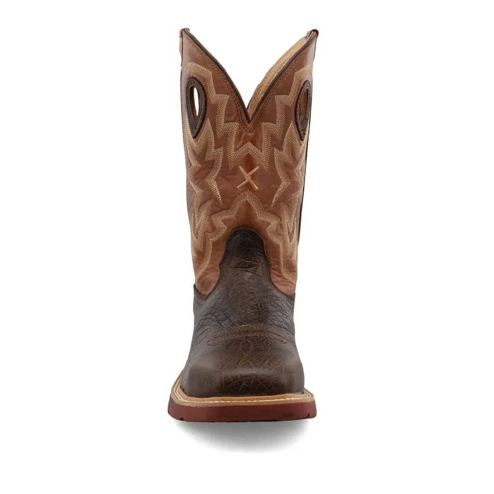Twisted X Men's Smokey Chocolate & Spice Western Work Boot MXBAW02