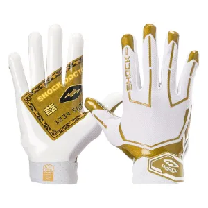 White/Gold Card Showtime Receiver Gloves