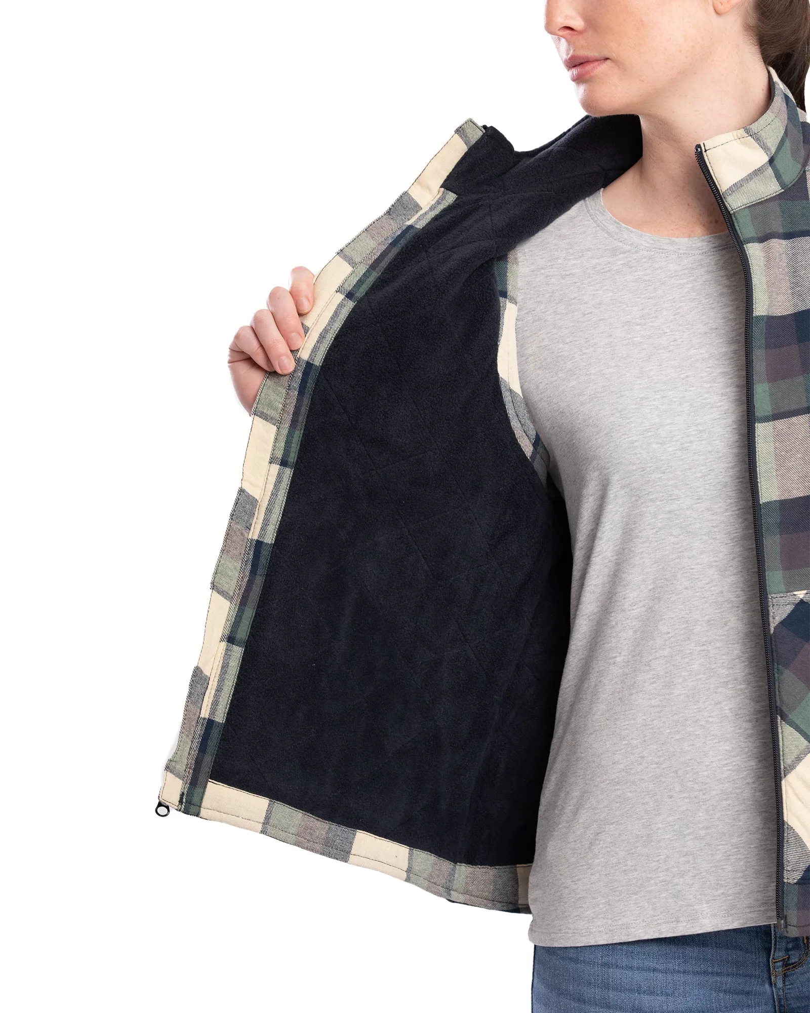 Women's Insulated Flannel Vest